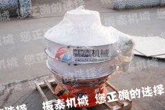 安徽阜陽800型聚丙烯塑料振動篩已發(fā)貨，請鄭經(jīng)理注意查收！